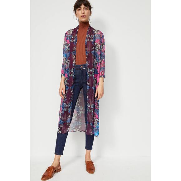 New Anthropologie BL-NK Alexandra Duster Kimono $148 ONESIZE OS - Picture 2 of 3